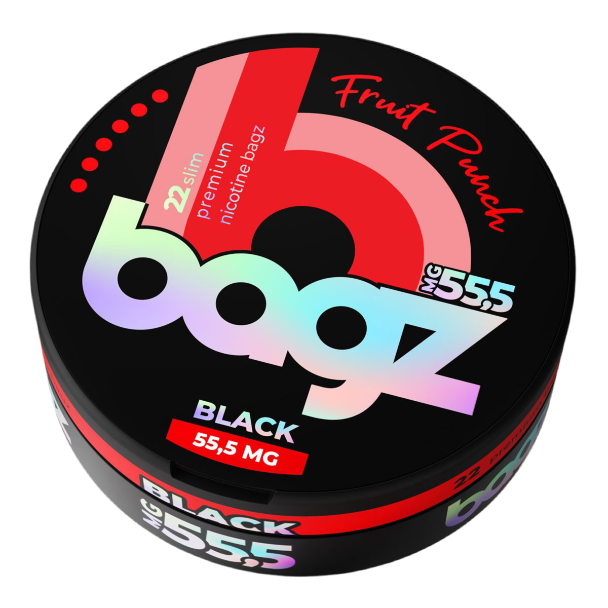 Bagz Fruit Punch Black - 55.5mg